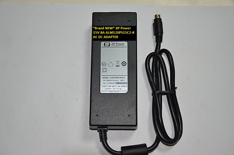 *Brand NEW* XP Power 15V 8A ALM120PS15C2-8 AC DC ADAPTER